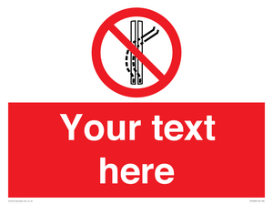 Custom prohibition Do not leave the tow track